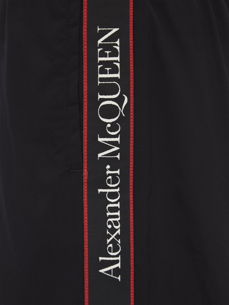 Fashion Alexander McQueen Black Men's Selvedge Swim Shorts
