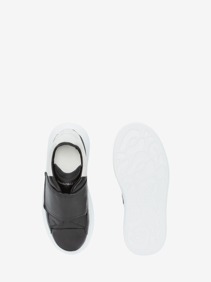 Fashion Alexander McQueen Black/White Kids Oversized Sneaker