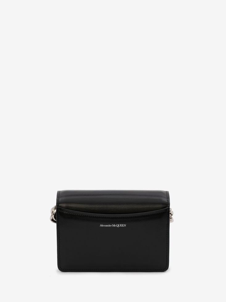 Black Women's The Four Ring Mini With Chain Fashion Alexander McQueen
