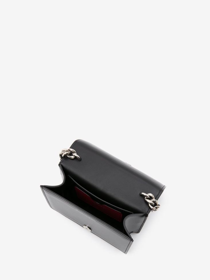 Black Women's The Four Ring Mini With Chain Fashion Alexander McQueen