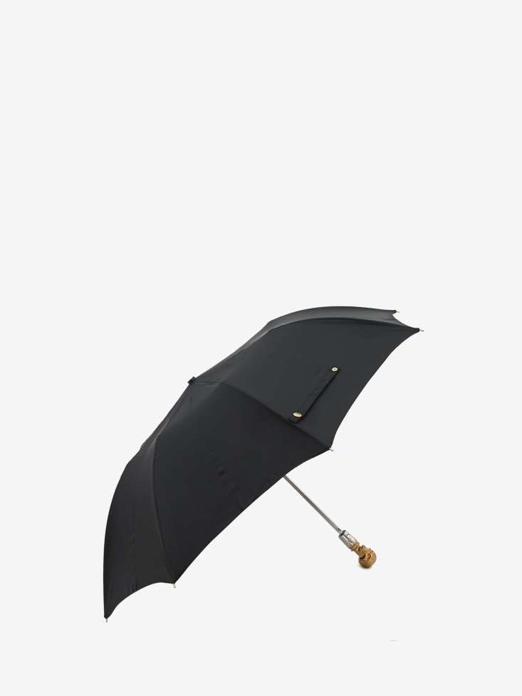 Men's Skull Folded Umbrella Fashion Alexander McQueen Black