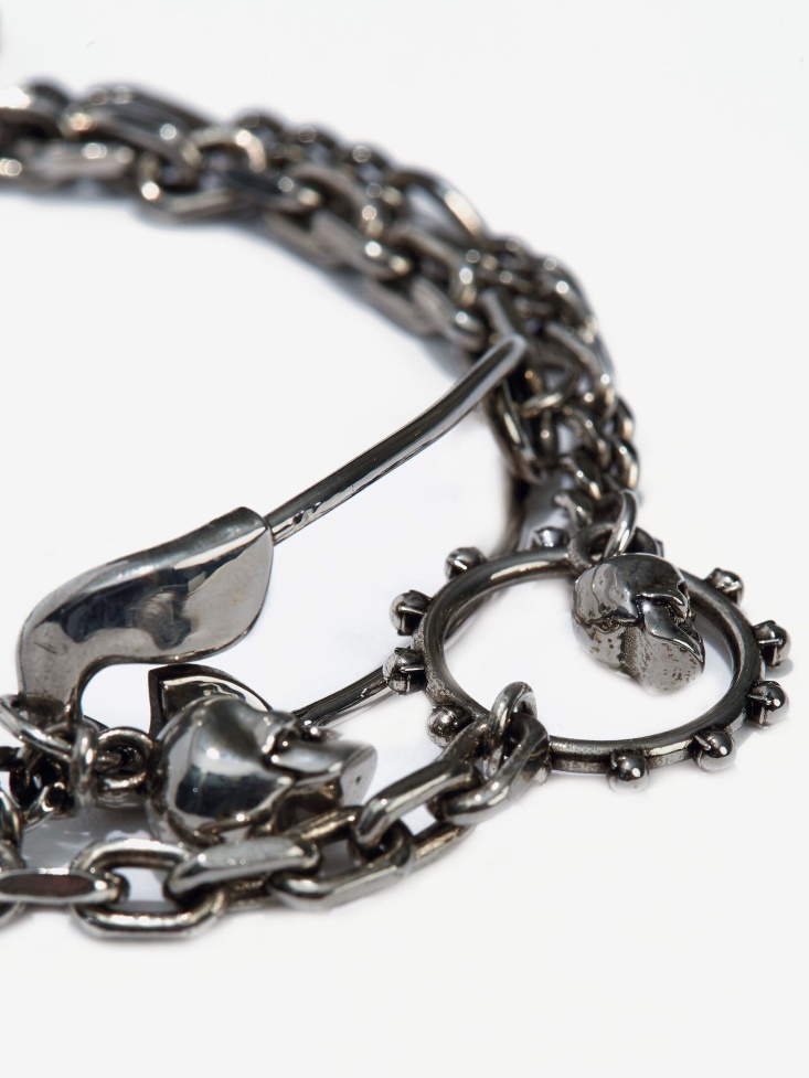 Fashion Alexander McQueen Multicolour Men's Safety Pin Bracelet
