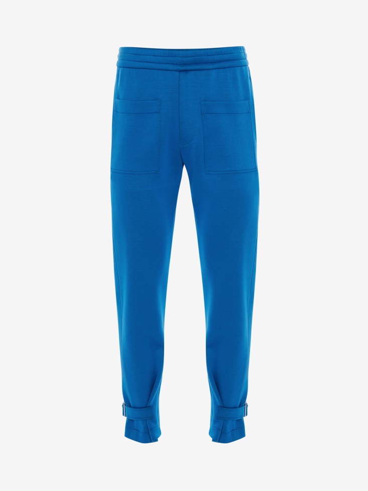 Men's Double Jersey Joggers Cobalt Fashion Alexander McQueen