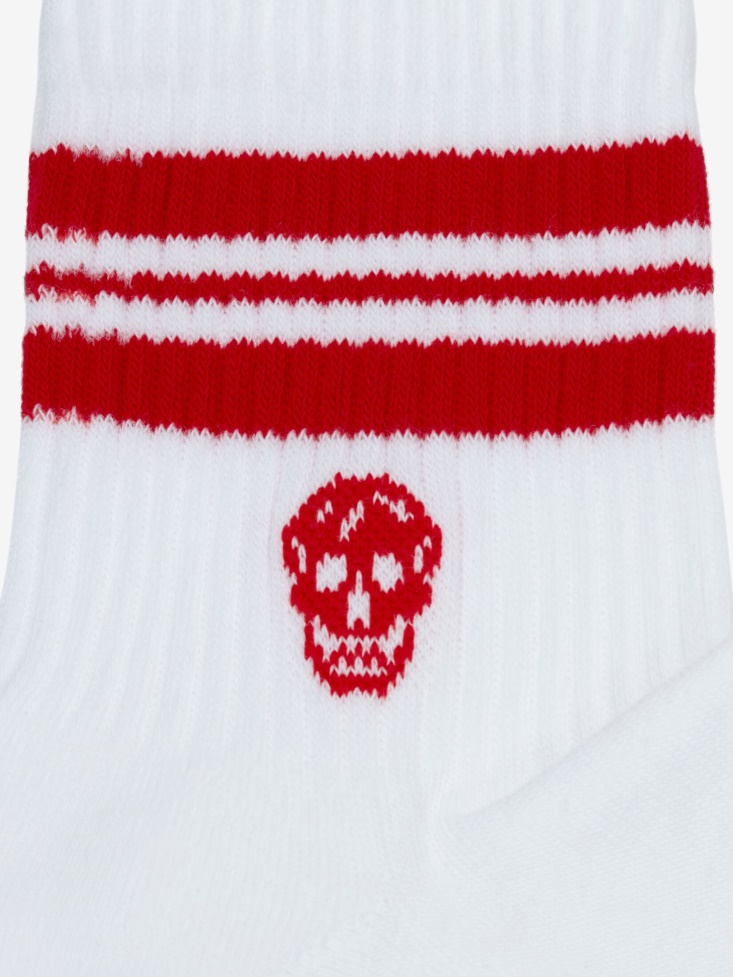 Women's Skull Sport Socks White Fashion Alexander McQueen