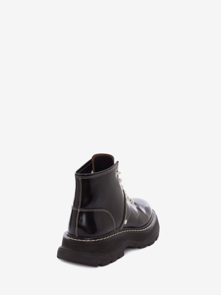 Fashion Alexander McQueen Black/Silver Women's Tread Slick Boot