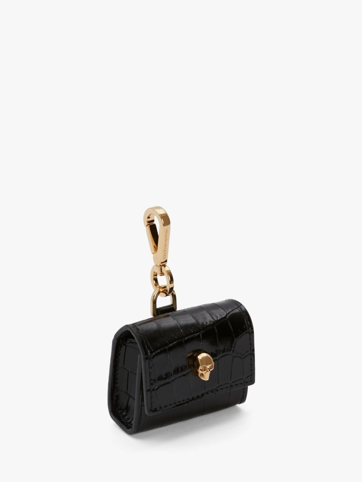 Women's Skull Air Pod Pro Case Black Fashion Alexander McQueen
