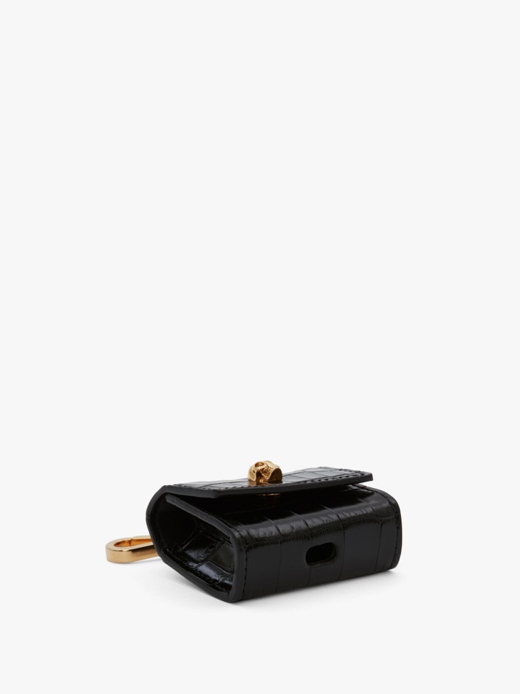 Women's Skull Air Pod Pro Case Black Fashion Alexander McQueen