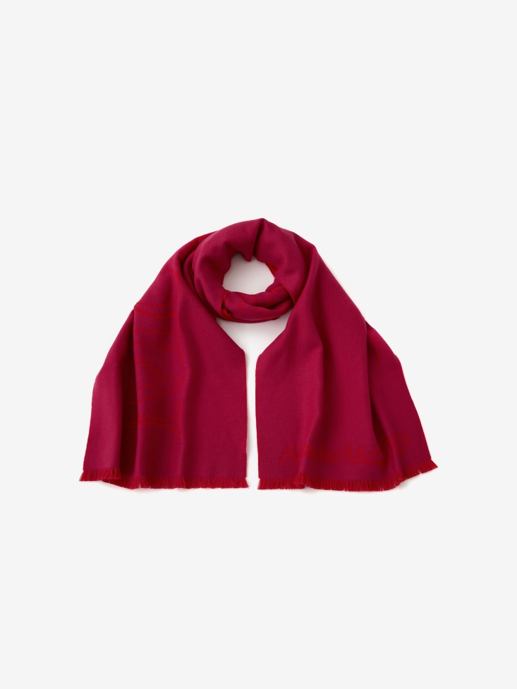 Fashion Alexander McQueen Women's in Thread Scarf Fuchsia