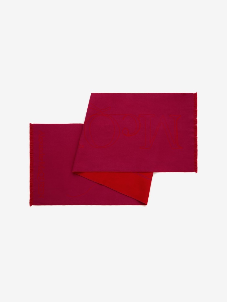 Fashion Alexander McQueen Women's in Thread Scarf Fuchsia