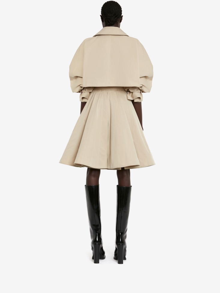 Women's Panelled Trench Coat Fashion Alexander McQueen Beige