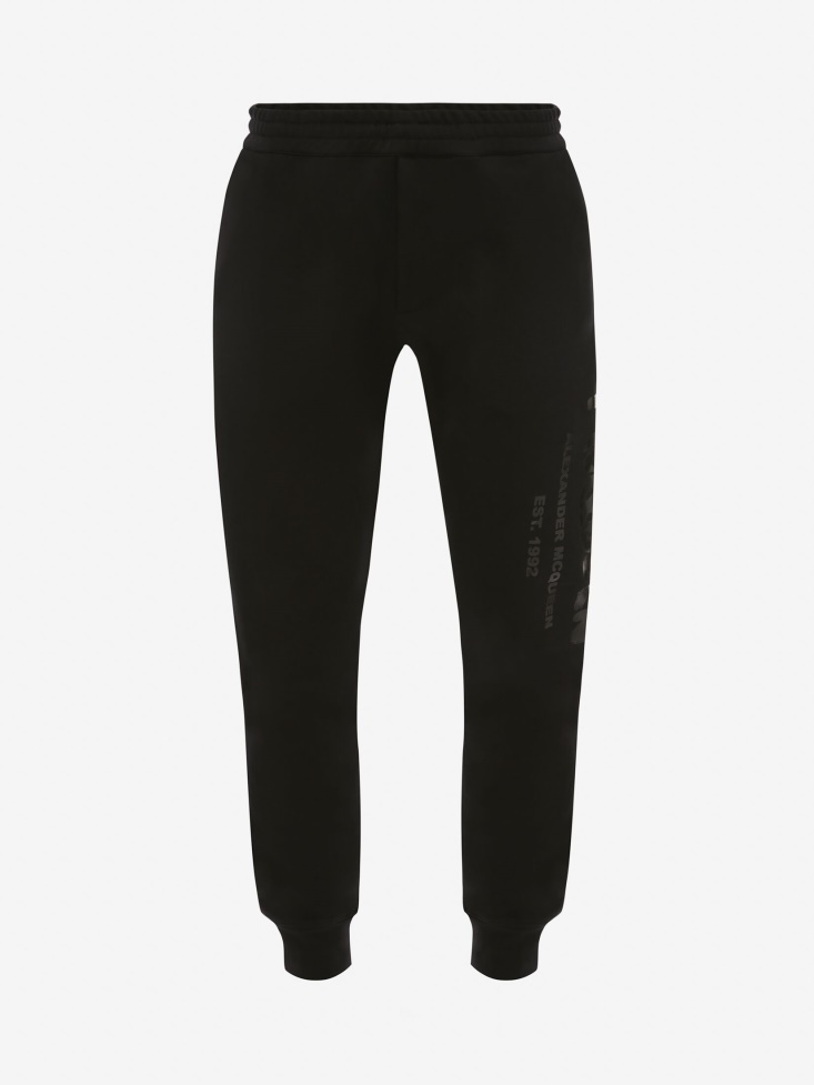 Black Fashion Alexander McQueen Men's in Graffiti Joggers
