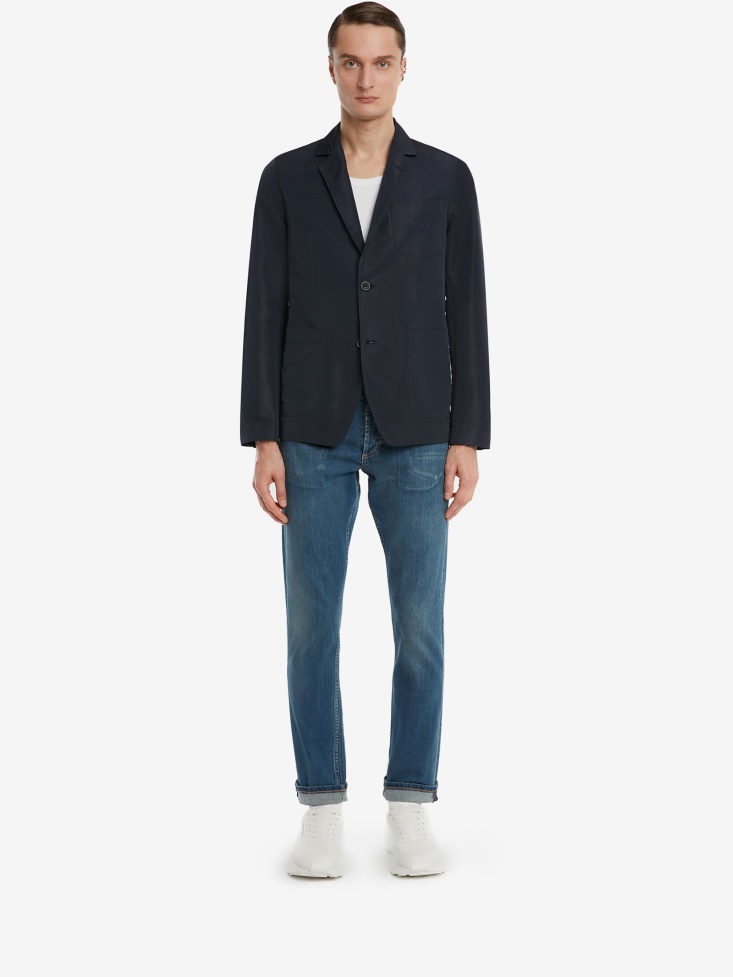 Fashion Alexander McQueen Men's Deconstructed Jacket Navy