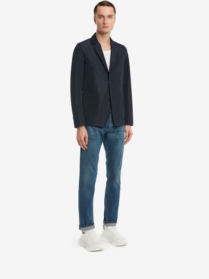 Fashion Alexander McQueen Men's Deconstructed Jacket Navy