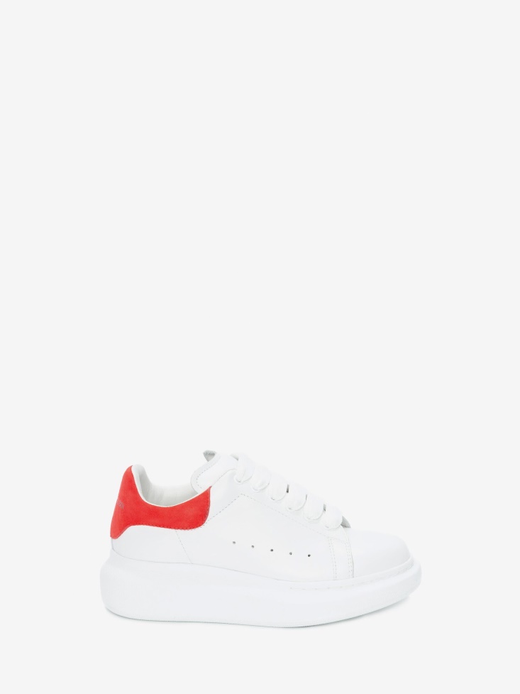 Fashion Alexander McQueen Kids Oversized Sneaker White/Red