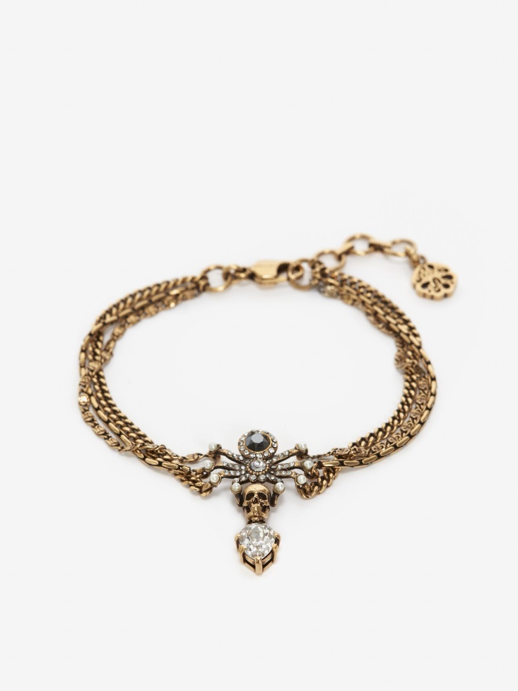 Women's Jewelled Spider Bracelet Gold Fashion Alexander McQueen