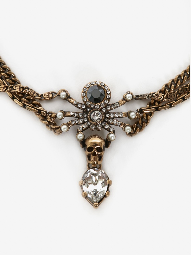 Women's Jewelled Spider Bracelet Gold Fashion Alexander McQueen