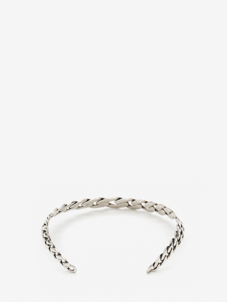 Antique Silver Women's Chain Choker Fashion Alexander McQueen