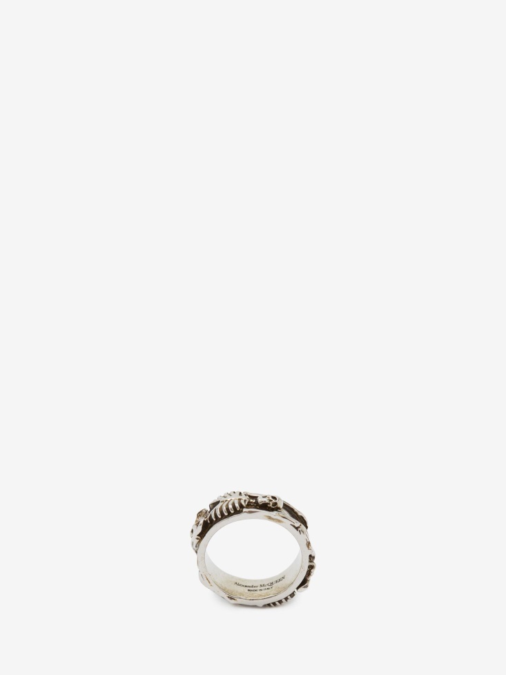 Men's Dancing Skeleton Ring Fashion Alexander McQueen Multicolour