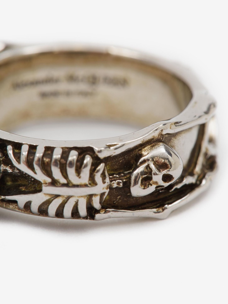 Men's Dancing Skeleton Ring Fashion Alexander McQueen Multicolour