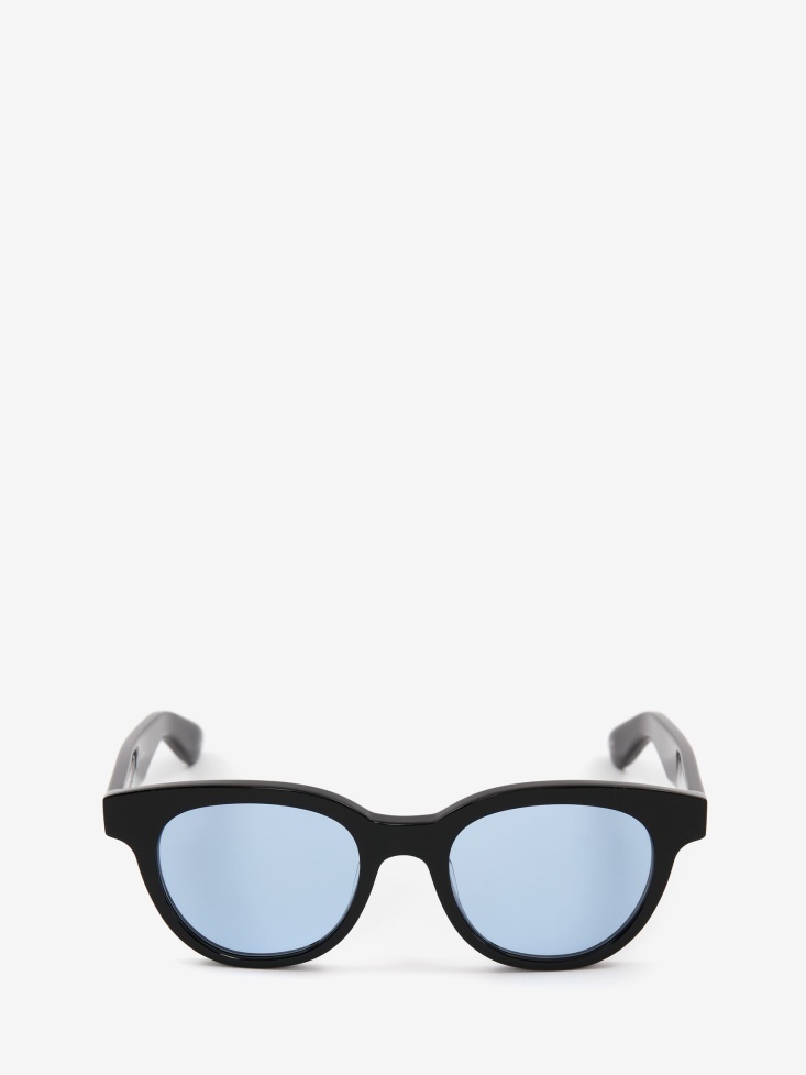 Black Fashion Alexander McQueen in Angled Pantos Sunglasses