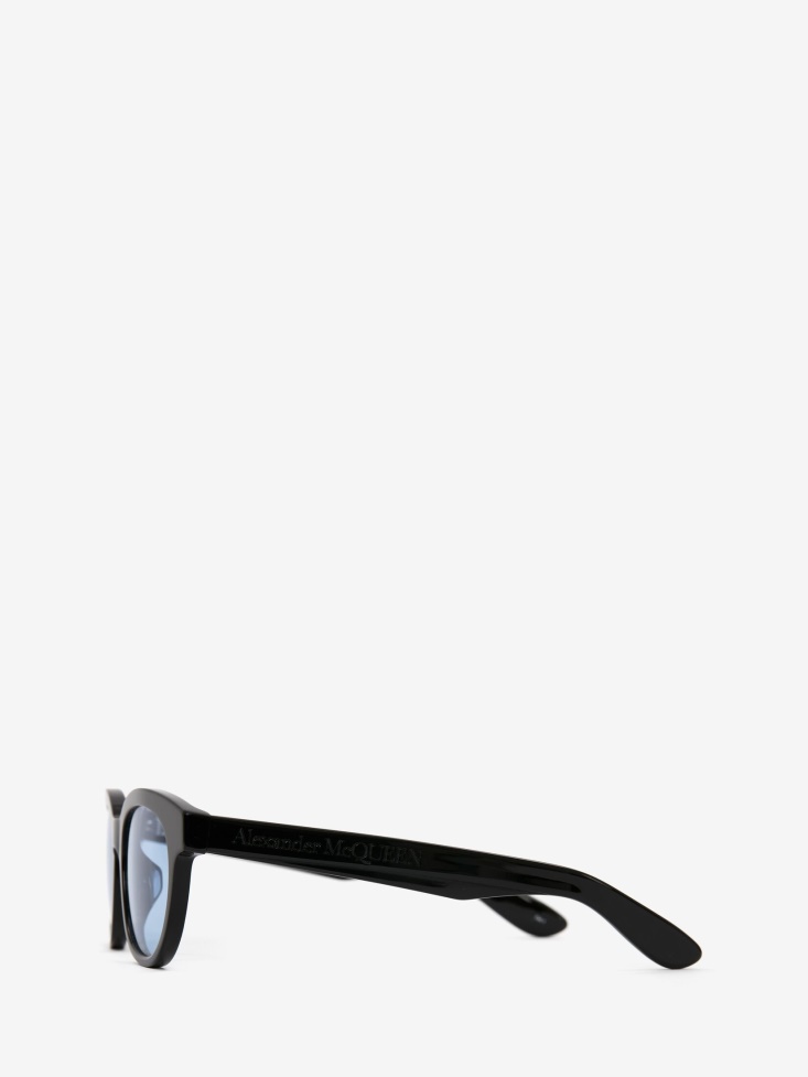 Black Fashion Alexander McQueen in Angled Pantos Sunglasses
