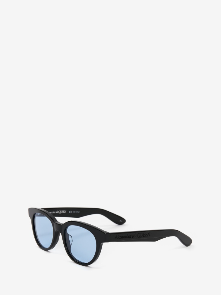 Black Fashion Alexander McQueen in Angled Pantos Sunglasses