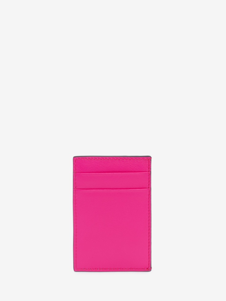 Bobby Pink Men's in Graffiti Card Holder Fashion Alexander McQueen