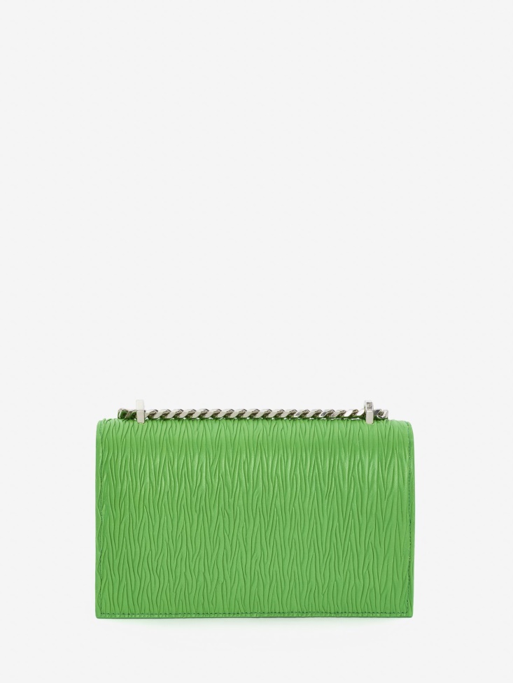 Fashion Alexander McQueen Women's Jewelled Satchel Acid Green