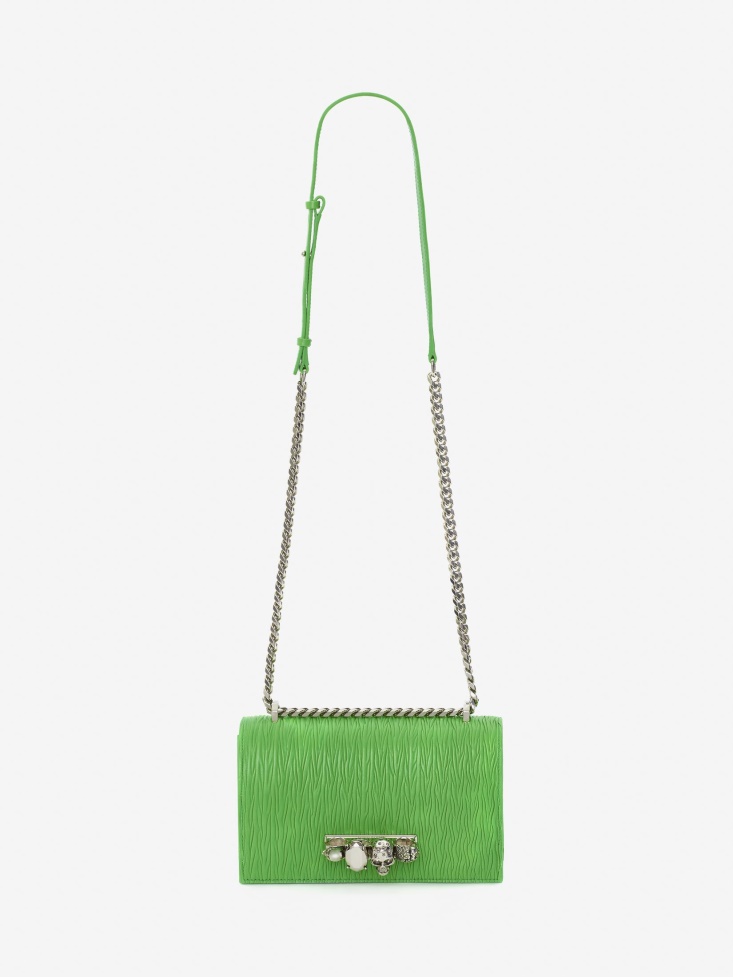 Fashion Alexander McQueen Women's Jewelled Satchel Acid Green