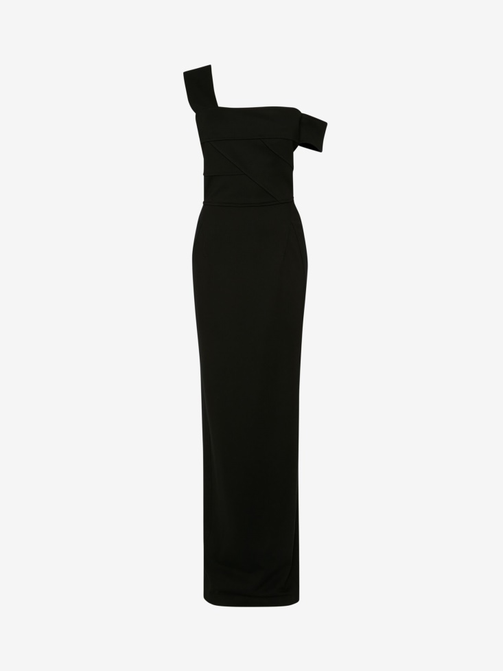Fashion Alexander McQueen Black Women's Bandage Maxi Dress