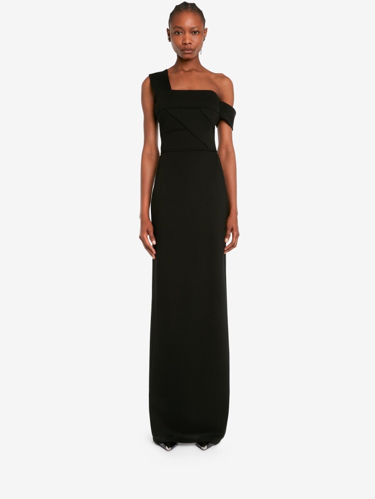 Fashion Alexander McQueen Black Women's Bandage Maxi Dress
