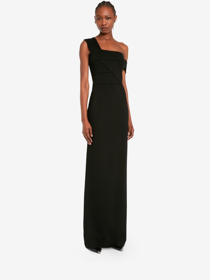 Fashion Alexander McQueen Black Women's Bandage Maxi Dress