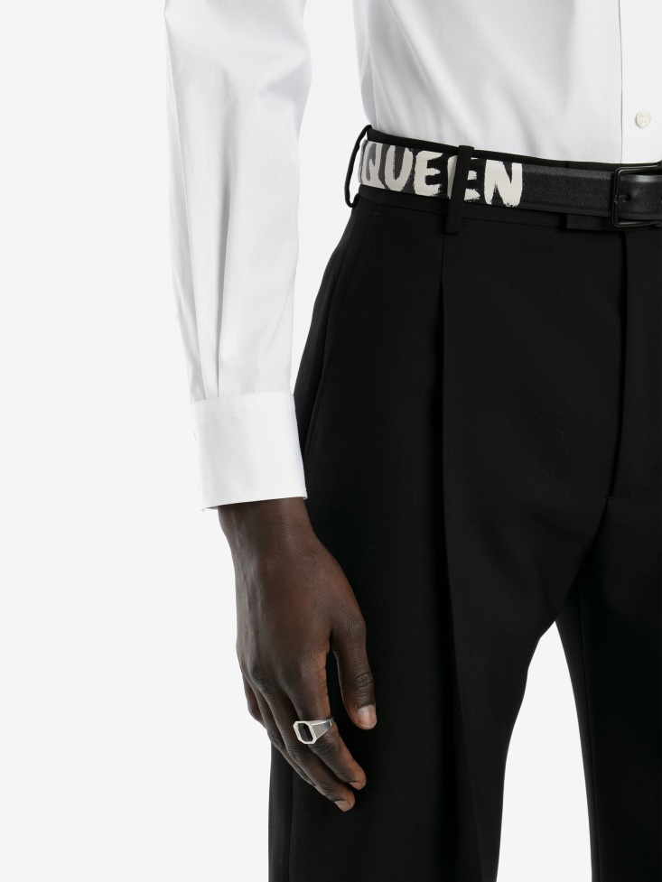 Men's Jewelled Ring Fashion Alexander McQueen Antique Silver