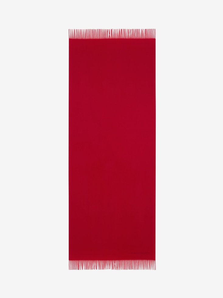 Women's Embroidered Stole Fashion Alexander McQueen Red