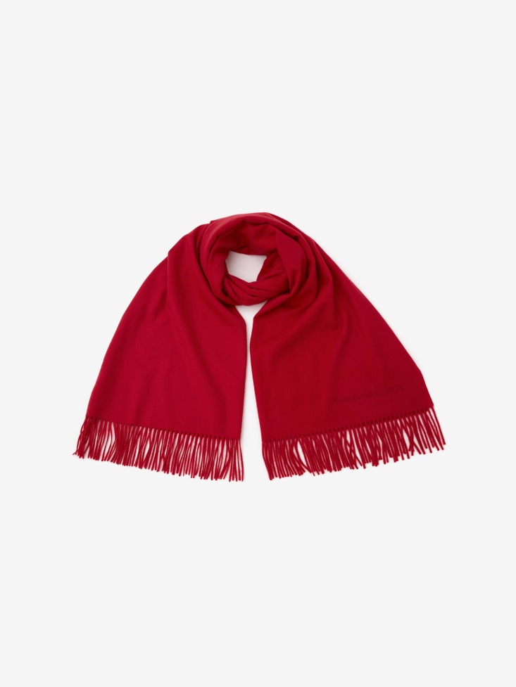 Women's Embroidered Stole Fashion Alexander McQueen Red