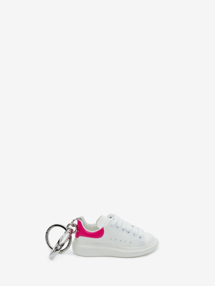 Men's Oversized Sneaker Keyring Fashion Alexander McQueen White/Bobby Pink
