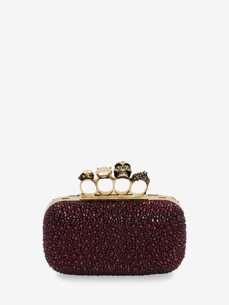 Prune Fashion Alexander McQueen Women's Knuckle Clutch