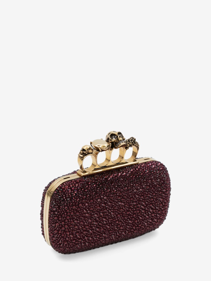 Prune Fashion Alexander McQueen Women's Knuckle Clutch