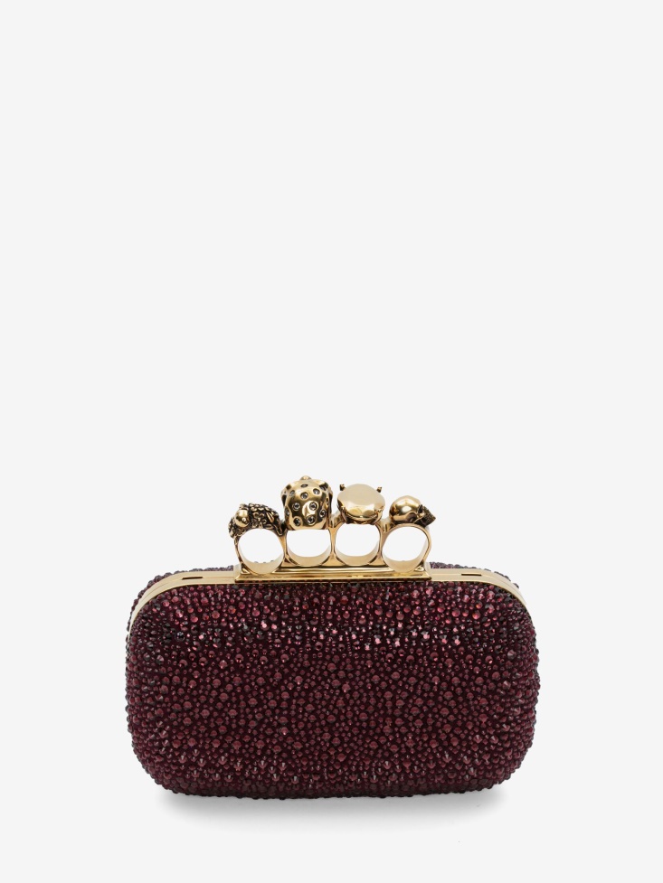 Prune Fashion Alexander McQueen Women's Knuckle Clutch