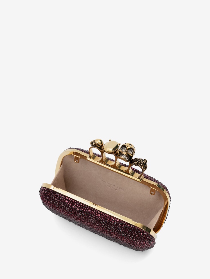 Prune Fashion Alexander McQueen Women's Knuckle Clutch