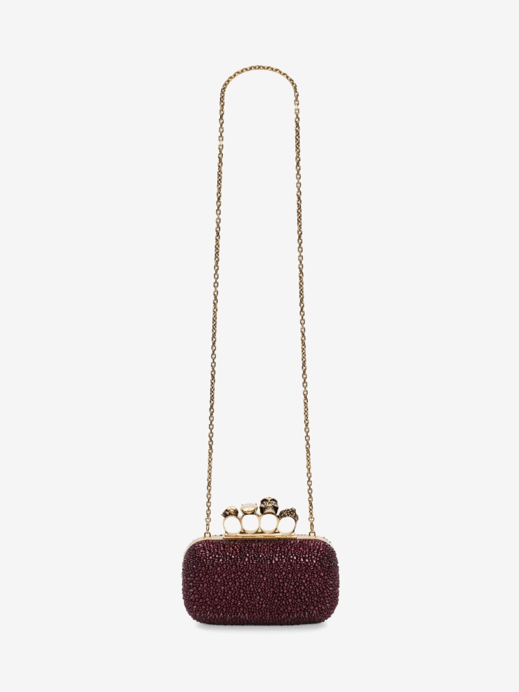 Prune Fashion Alexander McQueen Women's Knuckle Clutch