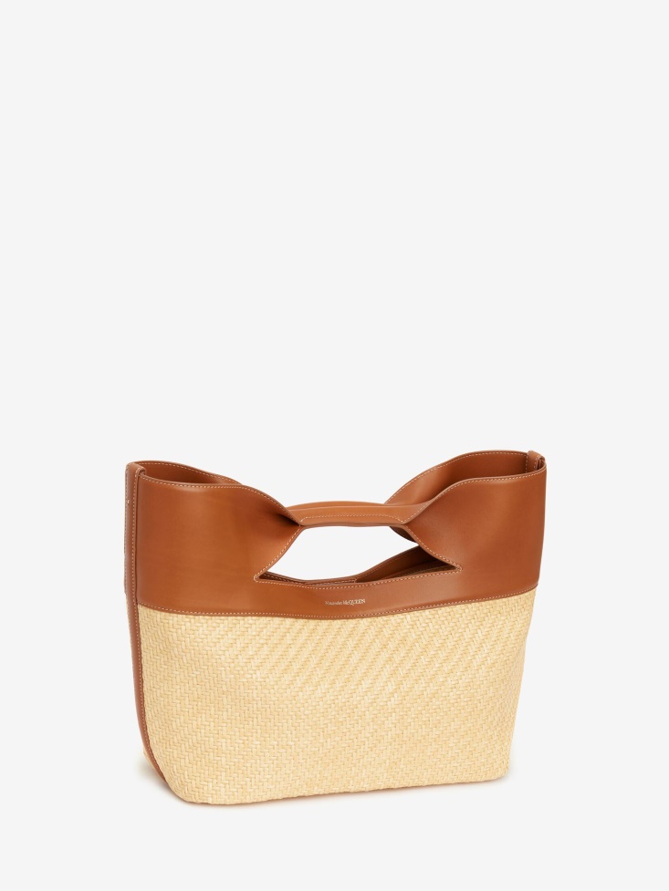 Fashion Alexander McQueen Women's The Bow Small Natural