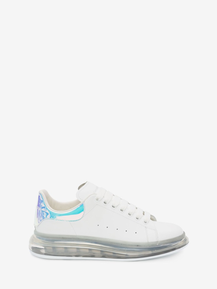 Men's Oversized Sneaker White/Shock Pink Fashion Alexander McQueen