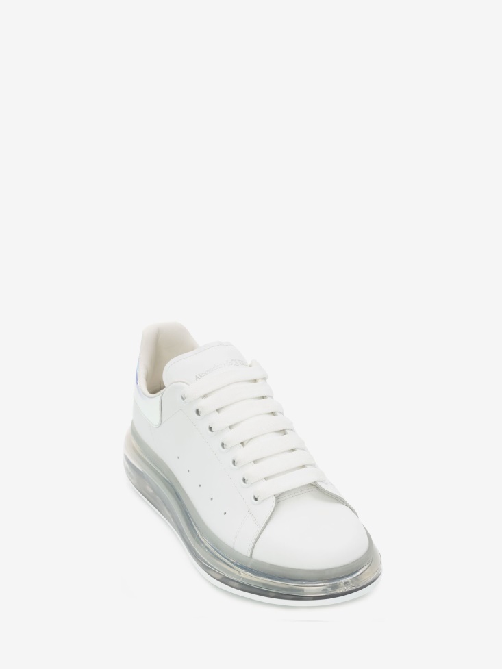 Men's Oversized Sneaker White/Shock Pink Fashion Alexander McQueen