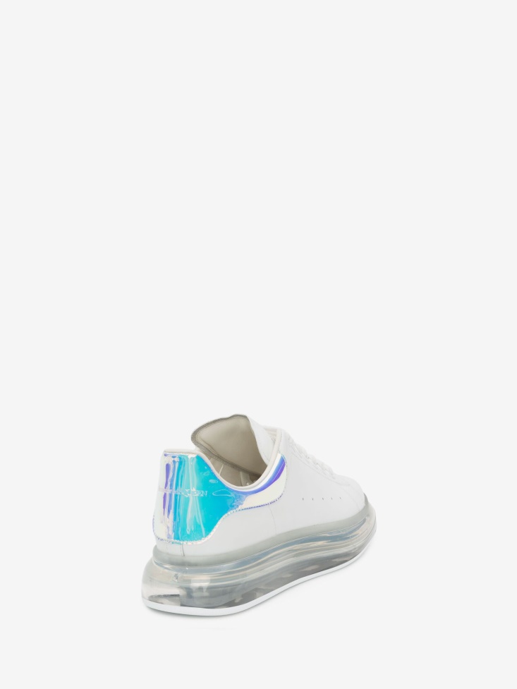 Men's Oversized Sneaker White/Shock Pink Fashion Alexander McQueen