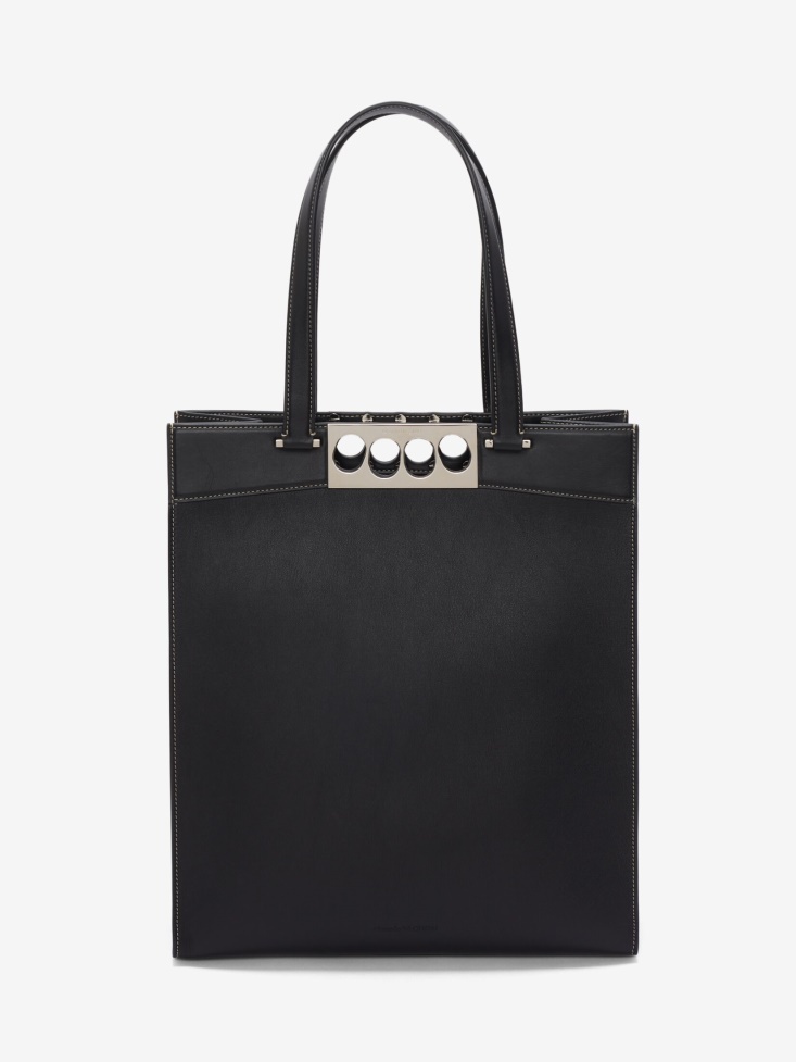 Black Men's The Grip Tote Bag Fashion Alexander McQueen