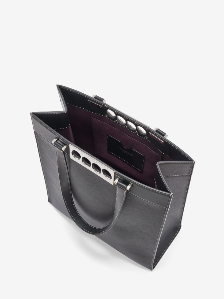 Black Men's The Grip Tote Bag Fashion Alexander McQueen