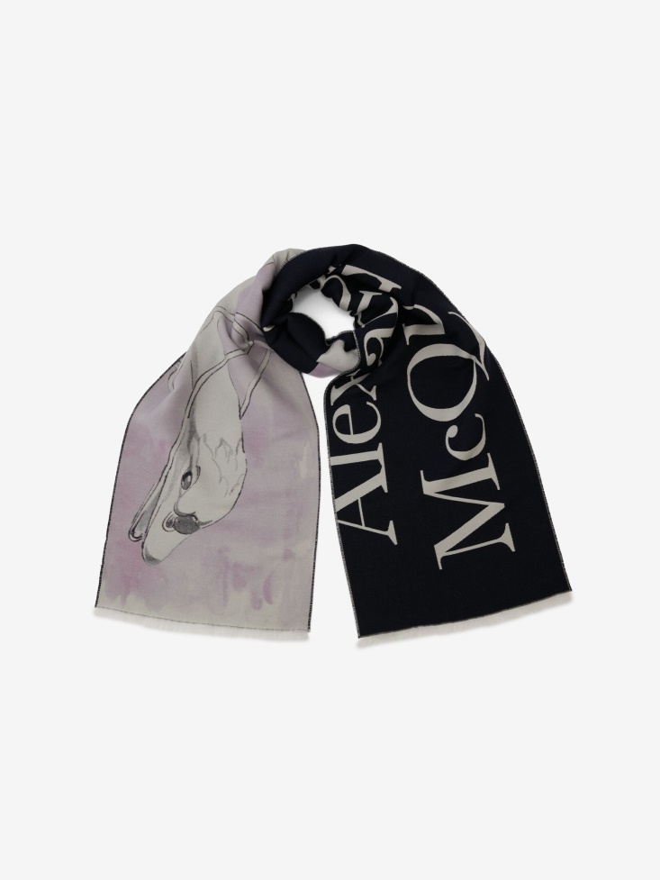 Fashion Alexander McQueen Multicolour Women's Blake Swan Scarf