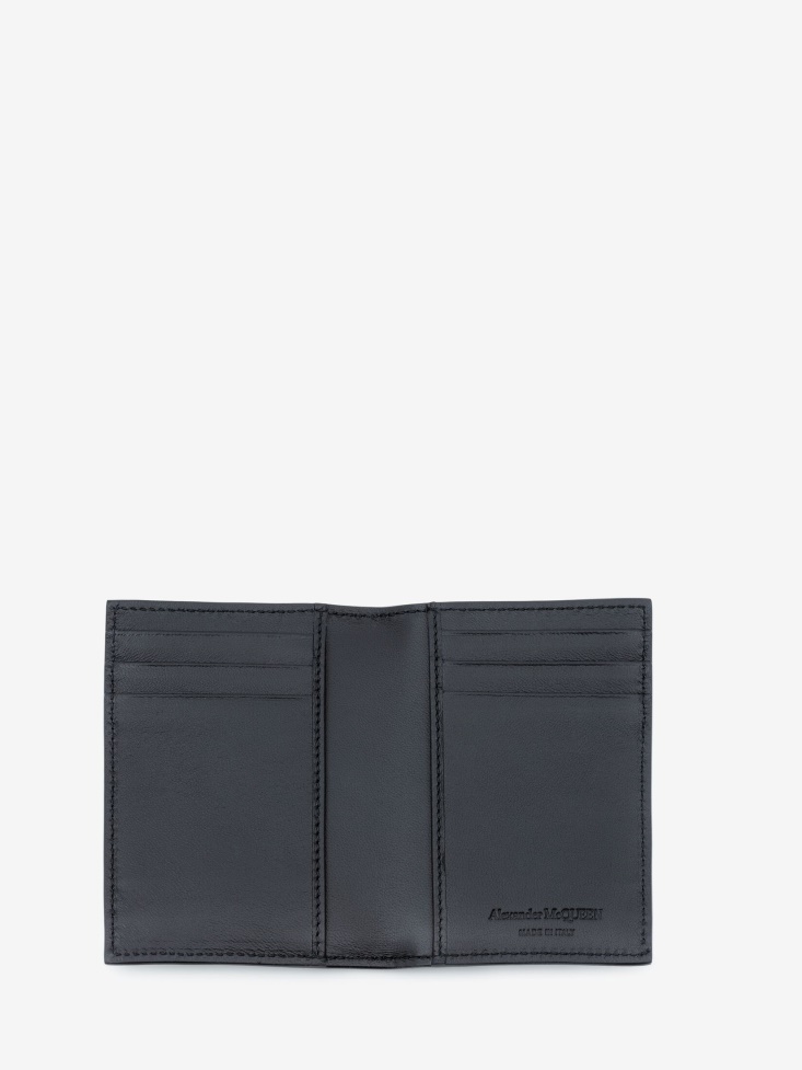 Fashion Alexander McQueen Men's in Graffiti Pocket Organiser Black/White