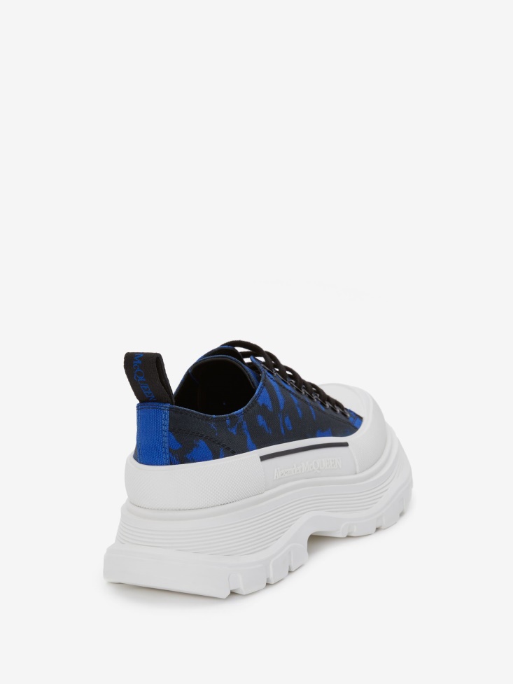 Fashion Alexander McQueen Black/Blue Women's Tread Slick Lace Up